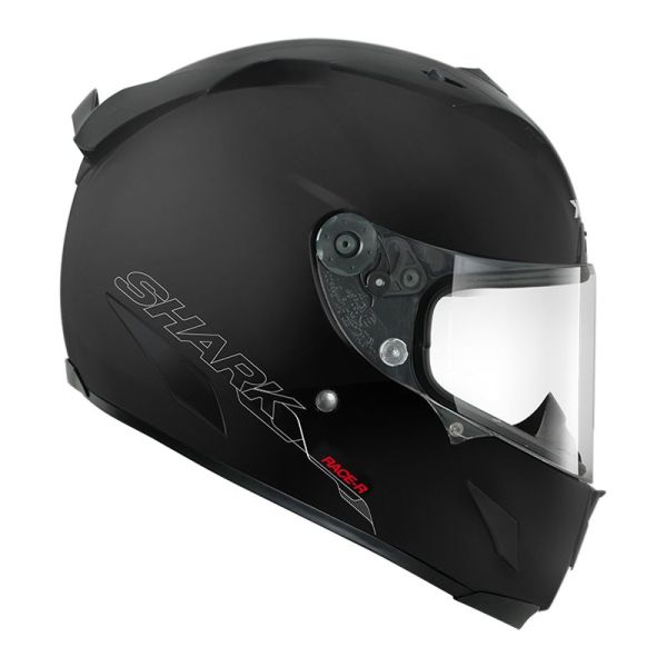 Shark Race-r Pro GP Blank 30th Anniversary Casco Moto, Hombre, Negro, Medium