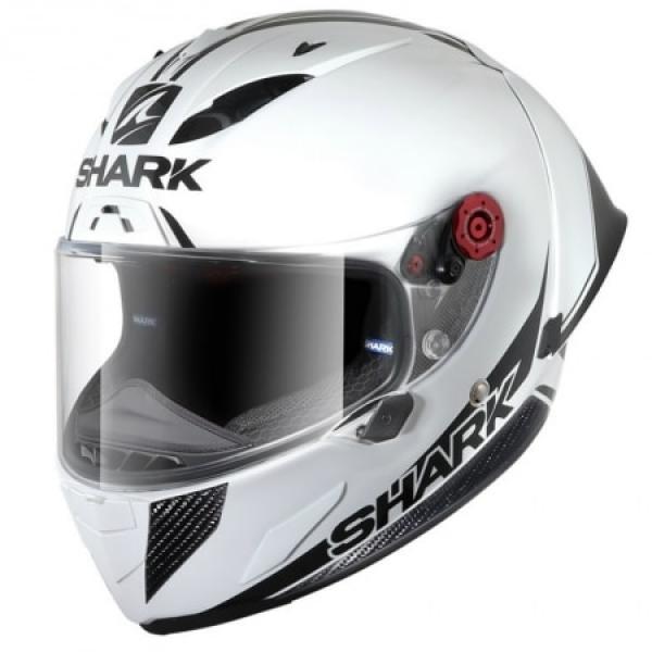 Casque Shark RACE-R PRO GP BLANK 30TH ANNIVERSARY - Blanc / Carbone / Noir