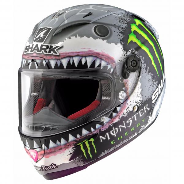 Casque Shark RACE-R PRO REPLICA LORENZO MONSTER WHITE SHARK LIMITED EDITION  au meilleur prix Moto-System.fr