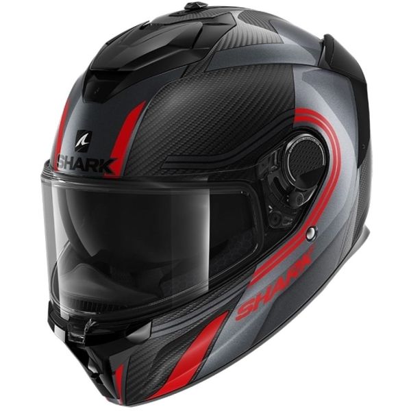 Casque Shark SPARTAN GT CARBON TRACKER - Rouge / Gris