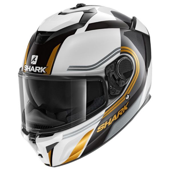 Casque Shark SPARTAN GT TRACKER - Noir / Blanc / Or