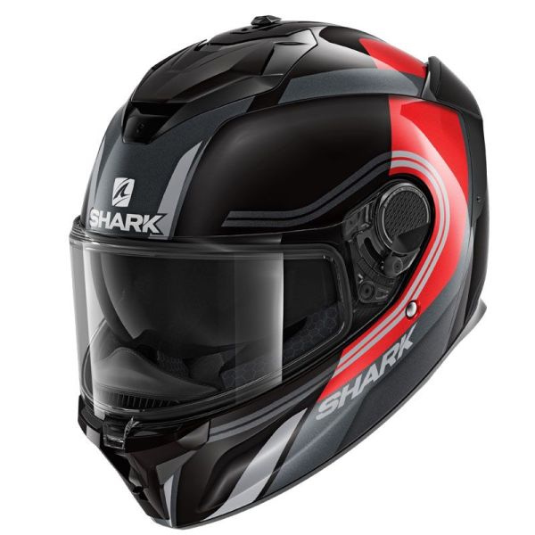 Casque Shark SPARTAN GT TRACKER - Noir / Rouge
