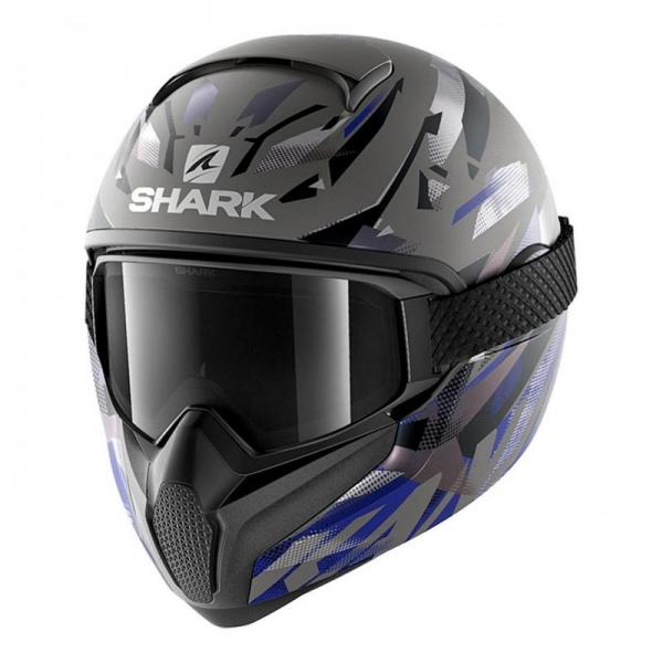 Casque Shark VANCORE 2 KANHJI MAT - Anthracite / Noir / Bleu