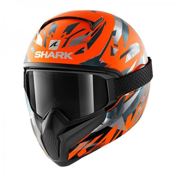 Casque Shark VANCORE 2 KANHJI MAT - Orange Fluo / Anthracite