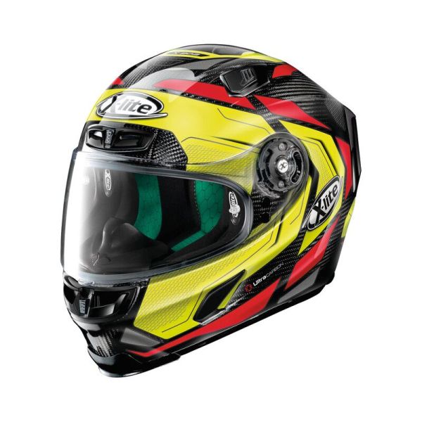Casque X-Lite X-803 ULTRA CARBON CAESAR - Jaune / Rouge