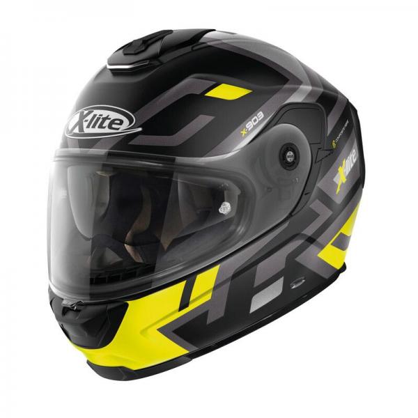 Casque X-Lite X-903 IMPETUS N-COM FLAT - Noir / Gris / Jaune