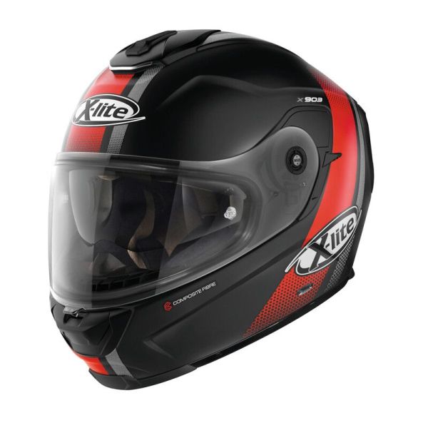 Casque X-Lite X-903 SENATOR N-COM FLAT - Noir / Rouge