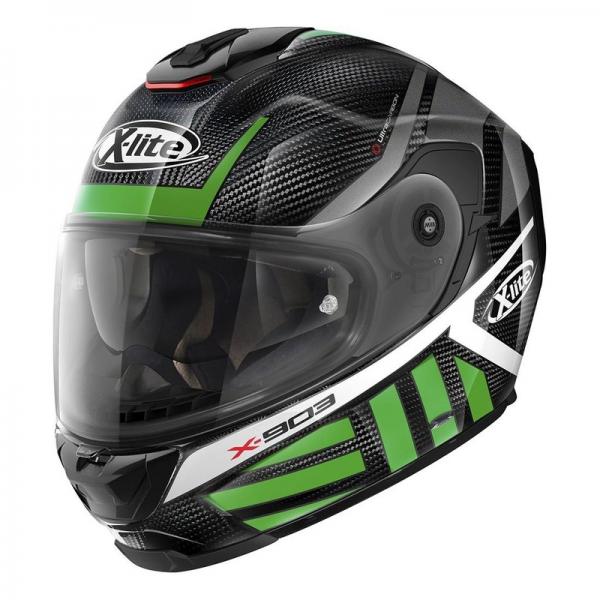 Casque X-Lite X-903 ULTRA CARBON CHEYENNE N-COM - Gris / Vert