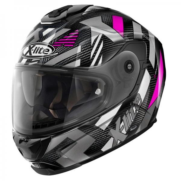 Casque X-Lite X-903 ULTRA CARBON CREEK N-COM - Violet / Gris