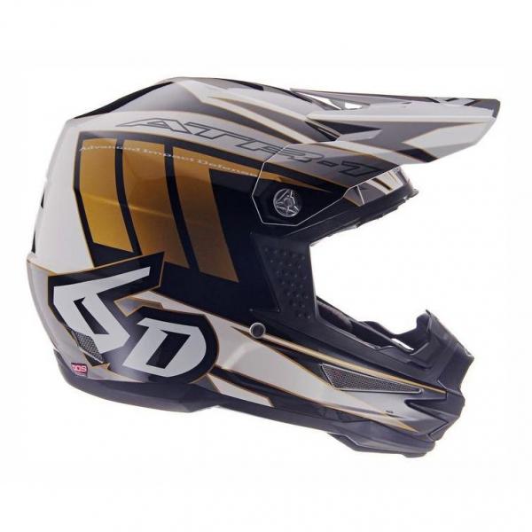 Casque 6D ATR-1 POINT - Blanc / Or