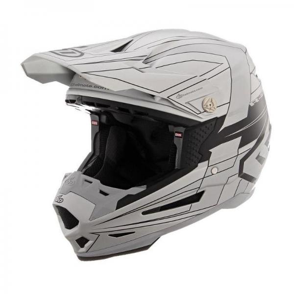 Casque 6D ATR-2 MISSILE MAT - Argent / Noir