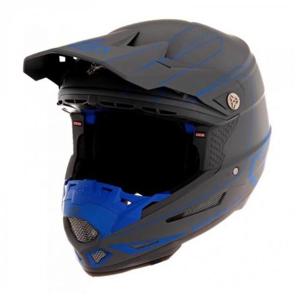 Casque 6D ATR-2 RECON MAT - Gris / Bleu