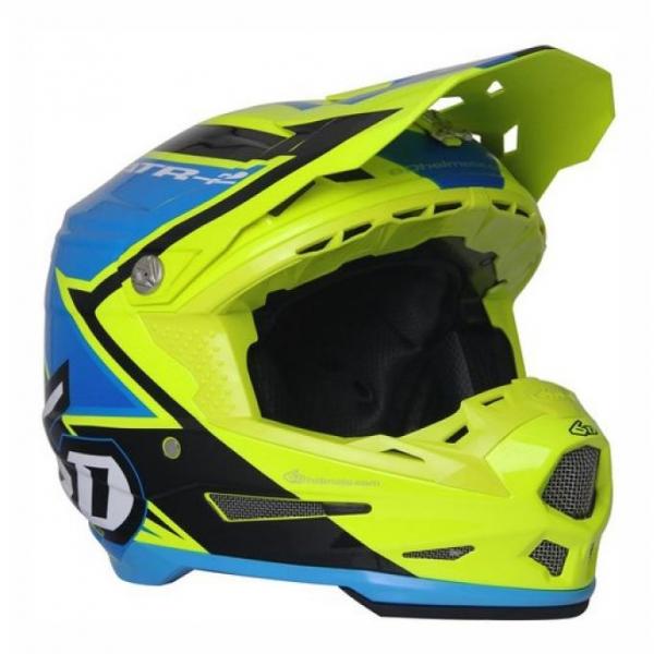 Casque 6D ATR-2 STRIKE - Jaune / Bleu