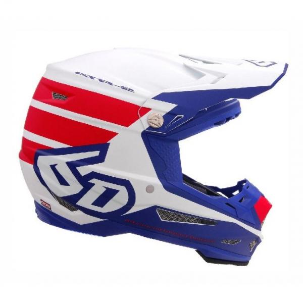 Casque 6D ATR-2 STRIPE - Rouge / Blanc
