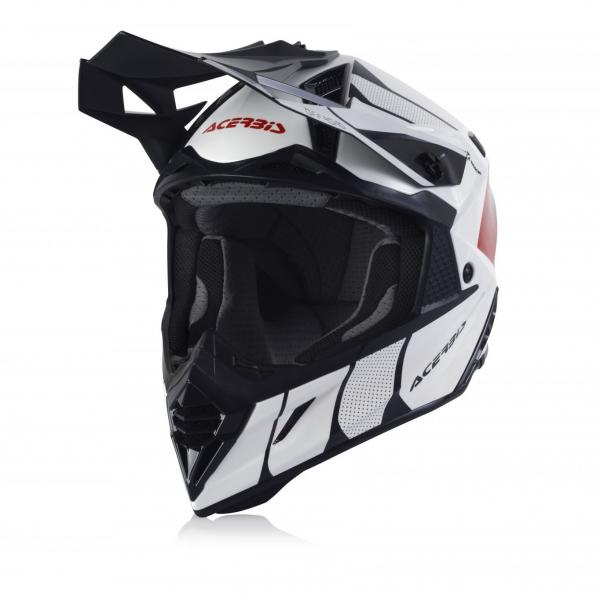Casque Acerbis X-TRACK - Blanc / Rouge