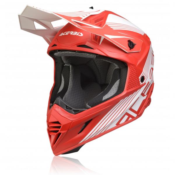 Casque Acerbis X-TRACK - Rouge / Blanc