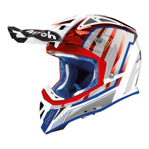 Casque Airoh AVIATOR 2.3 AMS GLOW - Rouge Chrome