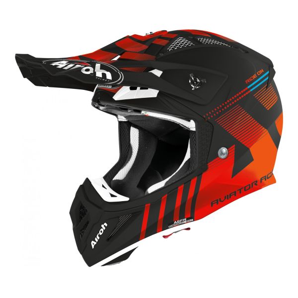 Casque Airoh AVIATOR ACE NEMESI MAT - Orange