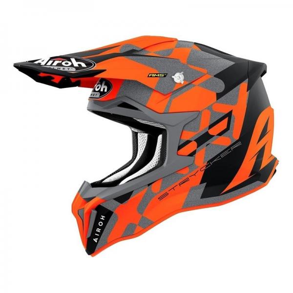 Casque Airoh STRYCKER XXX MAT - Orange / Gris / Noir