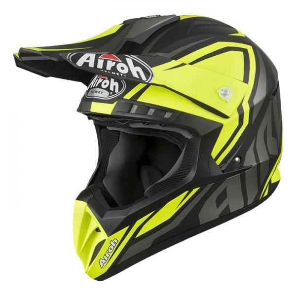 Casque Airoh SWITCH IMPACT MAT - Jaune