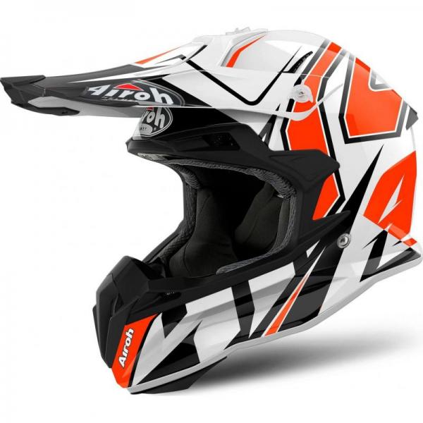 Casque Airoh TERMINATOR OPEN VISION SHOCK - Orange
