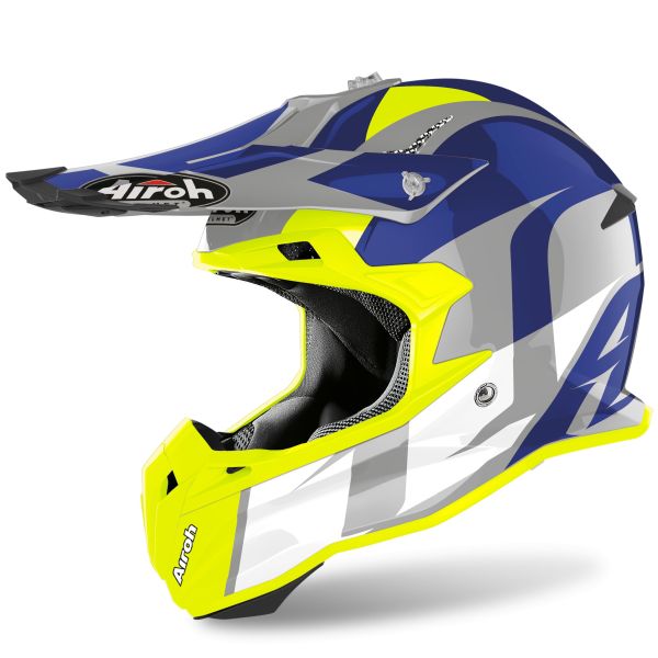 Casque Airoh TERMINATOR OPEN VISION SHOOT - Bleu