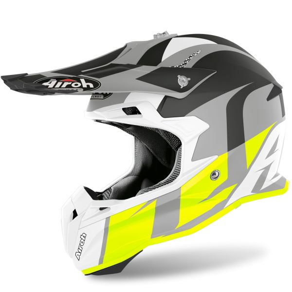 Casque Airoh TERMINATOR OPEN VISION SHOOT MAT - Jaune