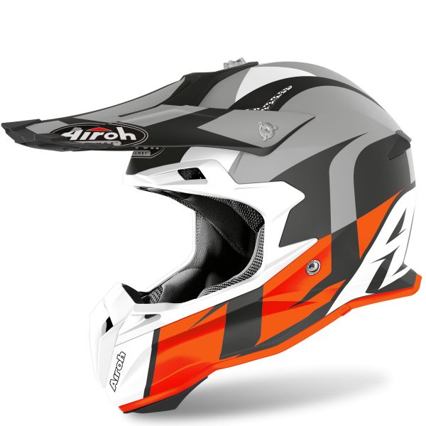 Casque Airoh TERMINATOR OPEN VISION SHOOT MAT - Orange