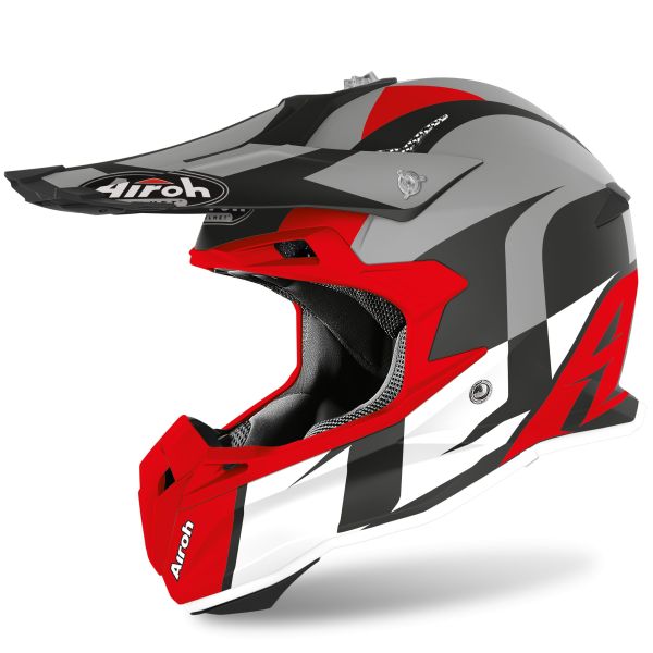 Casque Airoh TERMINATOR OPEN VISION SHOOT MAT - Rouge