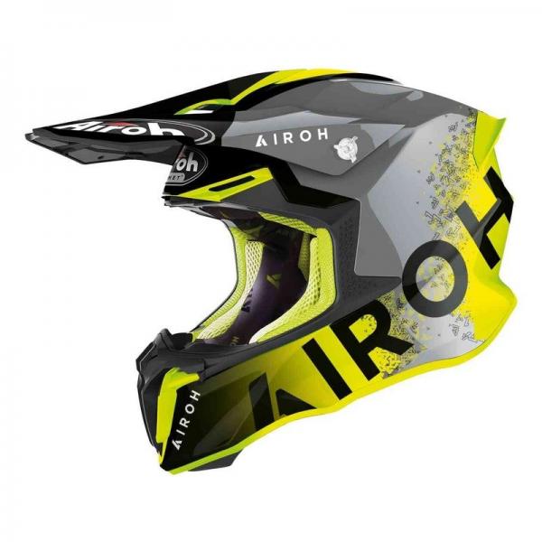 Casque Airoh TWIST 2.0 BIT - Jaune / Gris