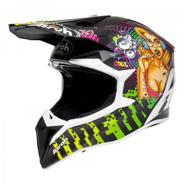 Casque Airoh WRAAP PIN-UP MAT
