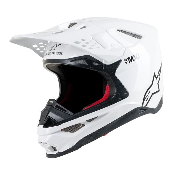 Casque Alpinestars SUPERTECH S-M10 SOLID - Blanc