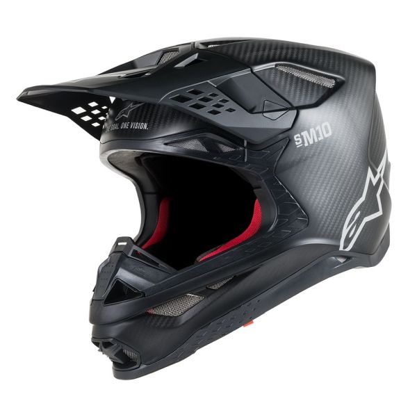 Casque Alpinestars SUPERTECH S-M10 SOLID MAT - Noir / Carbone