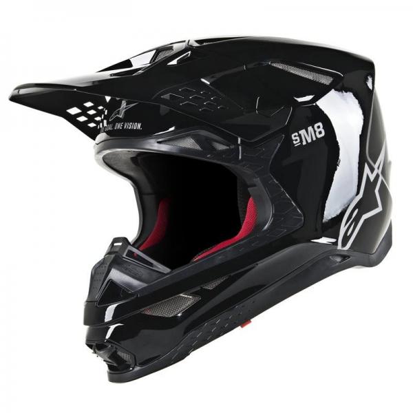 Casque Alpinestars SUPERTECH S-M8 SOLID - Noir