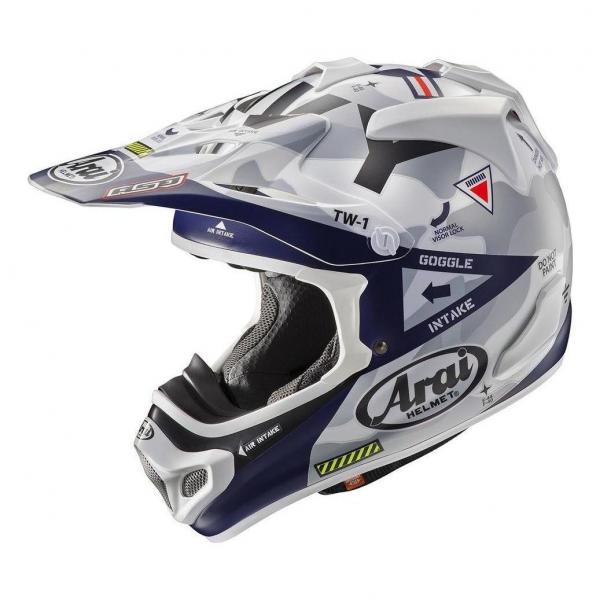 Arai | MX-V Stars & Stripes Fluor Geel | MX arai | セキュリティ