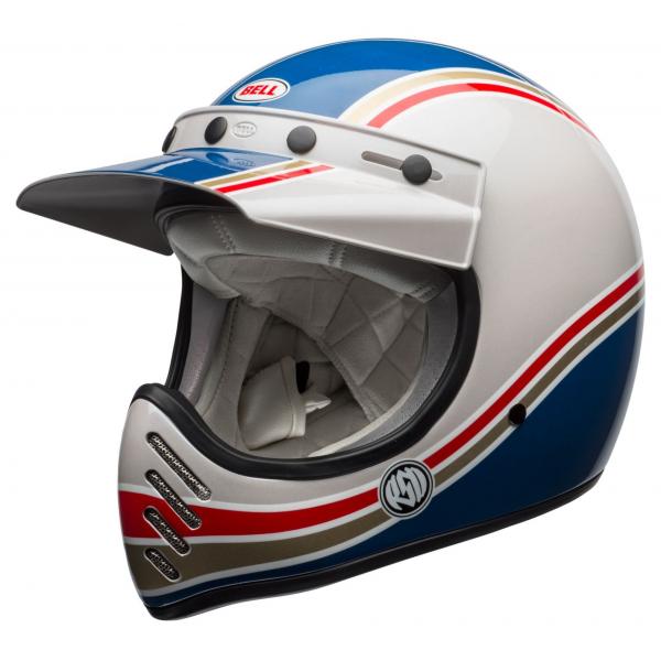 Casque Bell MOTO 3 RSD MALIBU - Bleu / Blanc