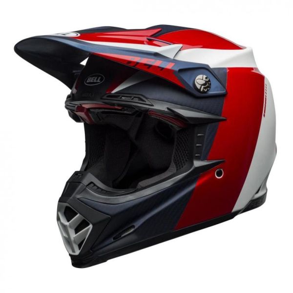 Casque Bell MOTO-9 FLEX DIVISION - Blanc / Rouge