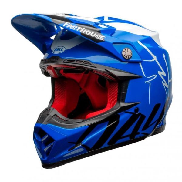 Casque Bell MOTO-9 FLEX FASTHOUSE DID 20 - Bleu / Blanc / Noir