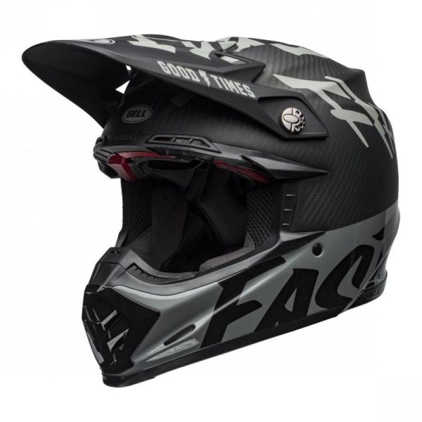 Casque Bell MOTO-9 FLEX FASTHOUSE WRWF - Noir / Blanc / Gris