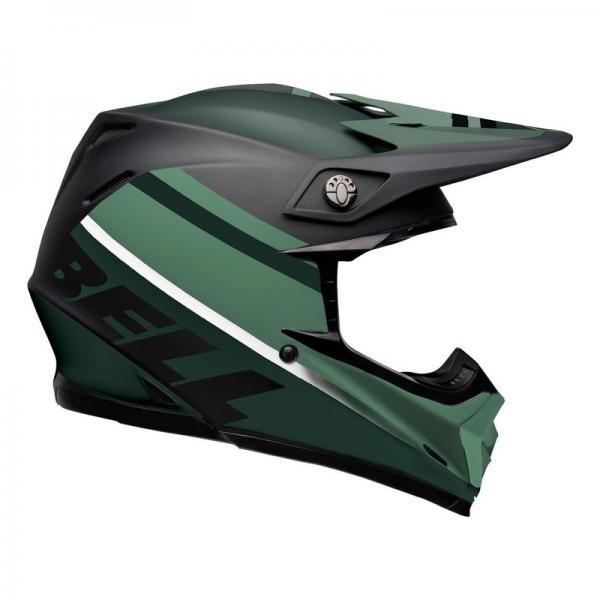 Casque Bell MOTO-9 MIPS PROPHECY MAT - Noir / Vert Foncé
