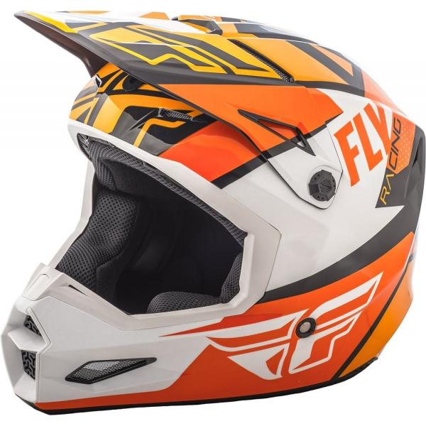 Casque Fly Racing ELITE GUILD - Noir / Orange / Blanc