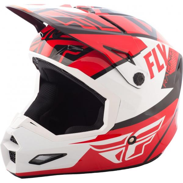 Casque Fly Racing ELITE GUILD - Rouge / Blanc / Noir