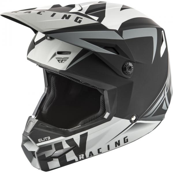 Casque Fly Racing ELITE VIGILANT MAT - Noir / Gris