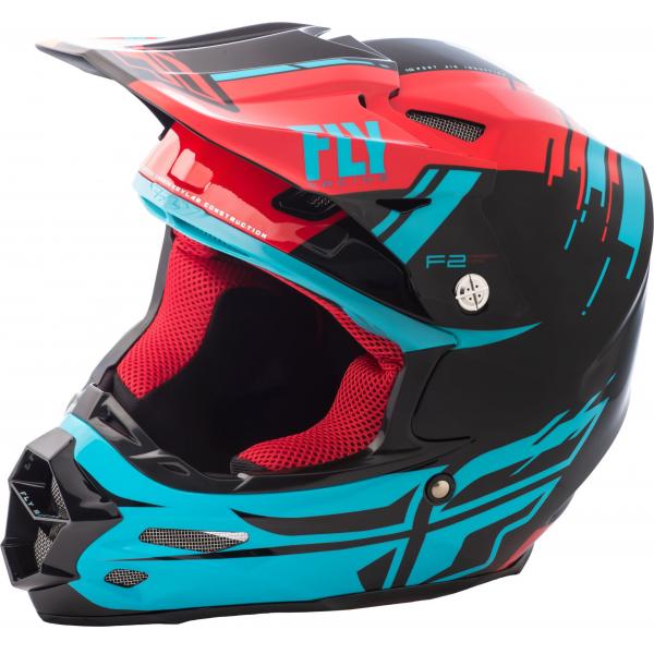 Casque Fly Racing F2 CARBON FORGE Rouge / Bleu / Noir
