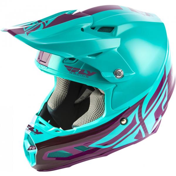 Casque Fly Racing F2 CARBON MIPS SHIELD - Bleu / Pourpre