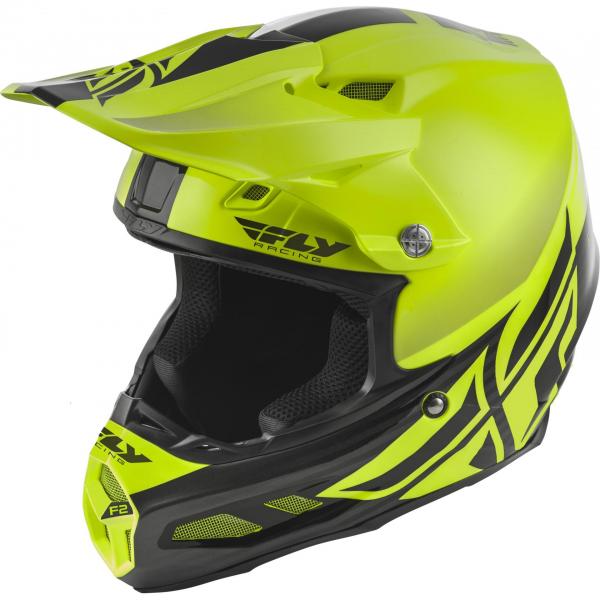 Casque Fly Racing F2 CARBON MIPS SHIELD - Jaune / Noir