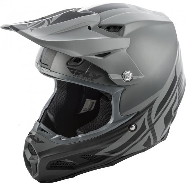 Casque Fly Racing F2 CARBON MIPS SHIELD MAT - Noir / Gris