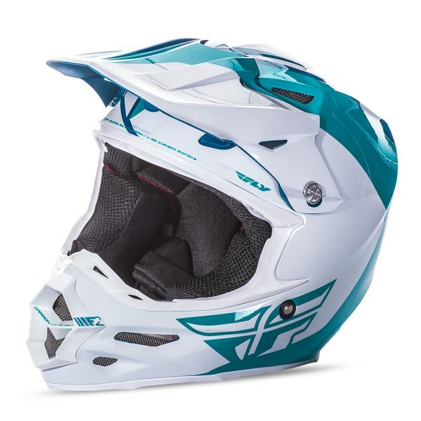 Casque Fly Racing F2 CARBON PURE - Bleu / Blanc