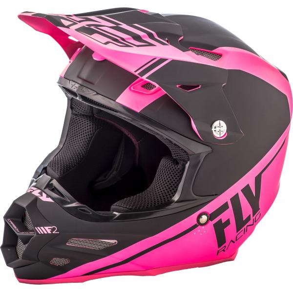 Casque Fly Racing F2 CARBON REWIRE - Noir / Rose