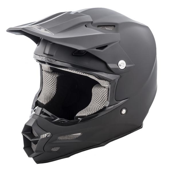 Casque Fly Racing F2 CARBON SOLID MAT - Noir